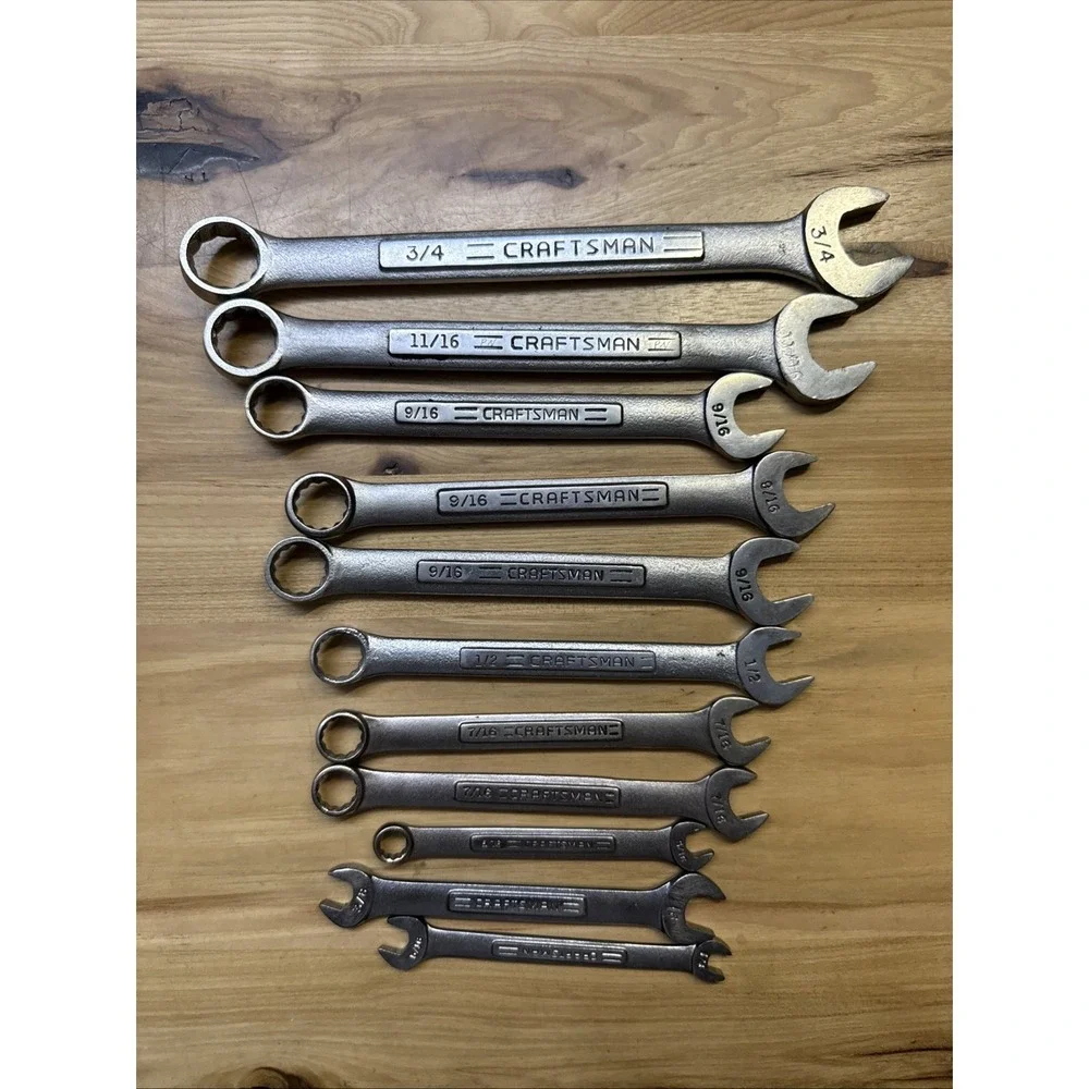 Lot of 11 Craftsman SAE Wrenches Not A Set Used V Series